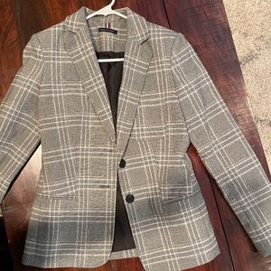 Plaid Patchwork Blazer